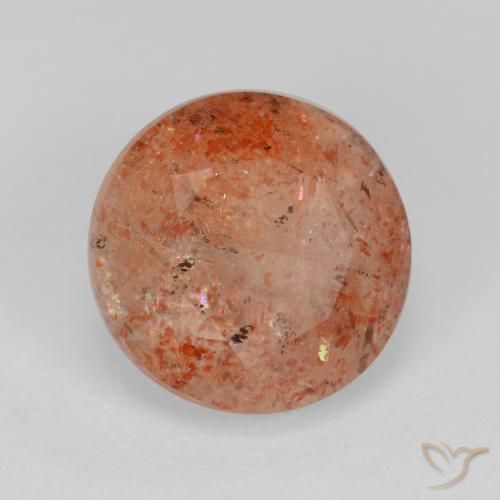 Pierre de soleil Orange moyen naturelle Tour, 4.41 ct, Translucide