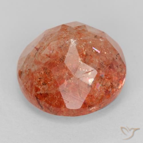 Pierre de soleil Rouge moyen naturelle Tour, 5.04 ct, Translucide