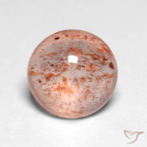 1.16ct Naturel Pêche Orange Pierre de soleil, Tour, Translucide