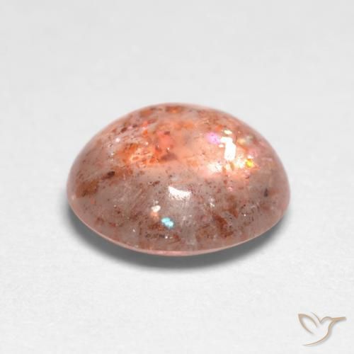 Pierre de soleil Pêche Orange naturelle Tour, 1.16 ct, Translucide