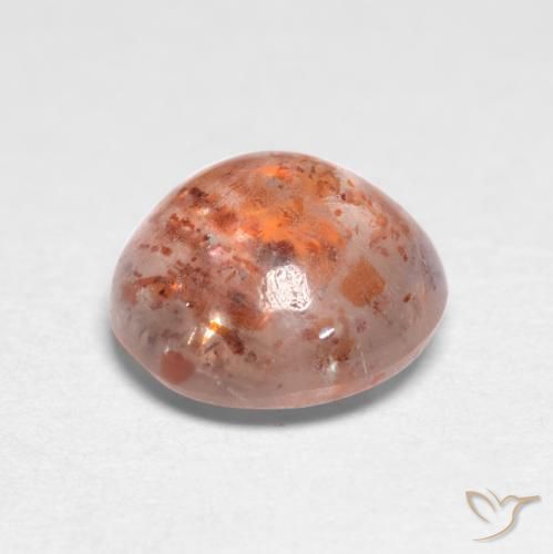 Pierre de soleil Pêche Orange naturelle Tour, 1.17 ct, Translucide