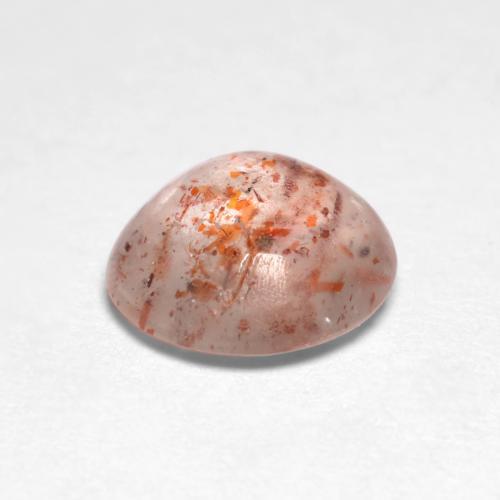 Pierre de Soleil  Pêche Orange naturelle Coupe roude, 1.05 ct, Translucide