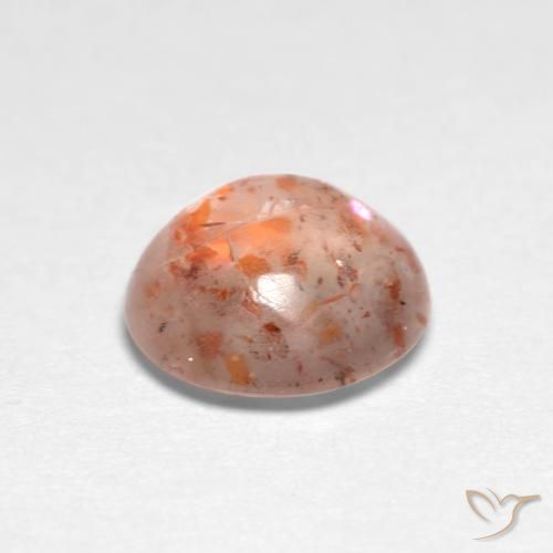 Pierre de soleil Pêche Orange naturelle Tour, 0.94 ct, Translucide