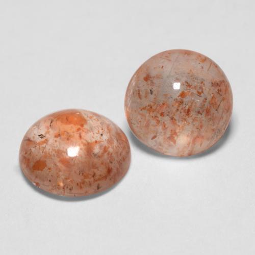 Achetez naturel 1.74ct Orange tigre léger Pierre de Soleil  gems, Coupe roude, En provenance Inde chez GemSelect. En stock, livraison internationale!