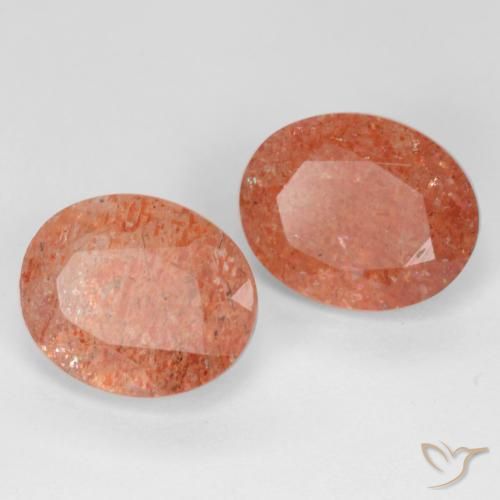 Shop natural 4.91ct Orange pamplemousse Pierre de soleil gems, ovale, from Inde at GemSelect. In stock, global shipping!