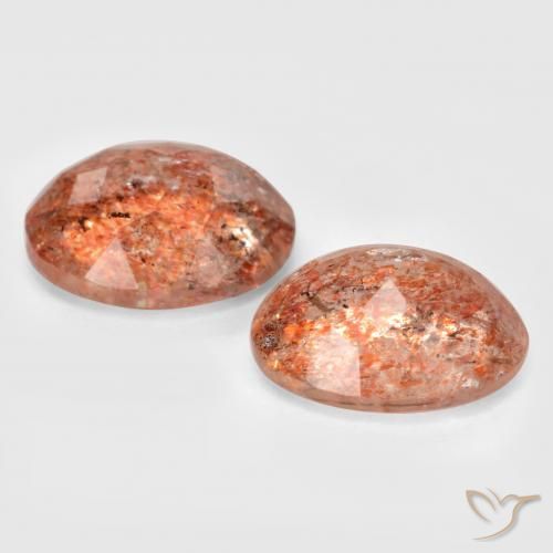 Shop natural 4.75ct Orange rougeâtre Pierre de soleil gems, ovale, from Inde at GemSelect. In stock, global shipping!