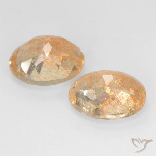 Shop natural 4.91ct Orange cantaloup Pierre de soleil gems, ovale, from Inde at GemSelect. In stock, global shipping!