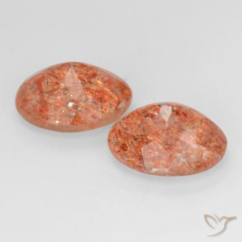 Shop natural 4.38ct Orange rougeâtre Pierre de soleil gems, ovale, from Inde at GemSelect. In stock, global shipping!