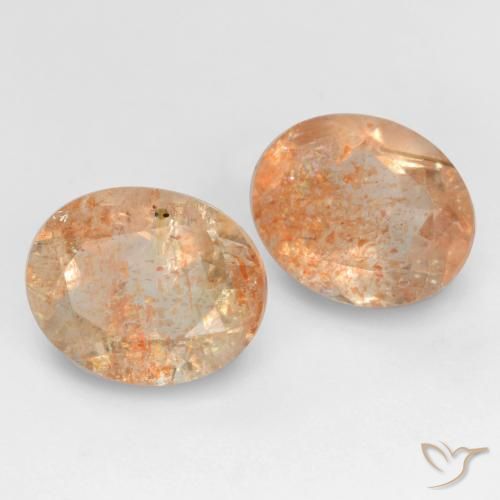 Shop natural 5.38ct Orange pêche léger Pierre de soleil gems, ovale, from Inde at GemSelect. In stock, global shipping!