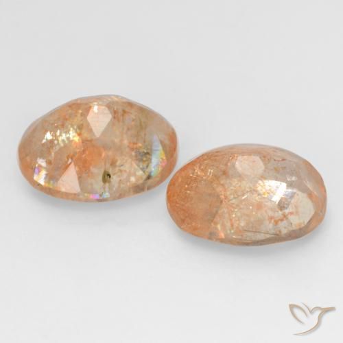 Shop natural 5.38ct Orange pêche léger Pierre de soleil gems, ovale, from Inde at GemSelect. In stock, global shipping!