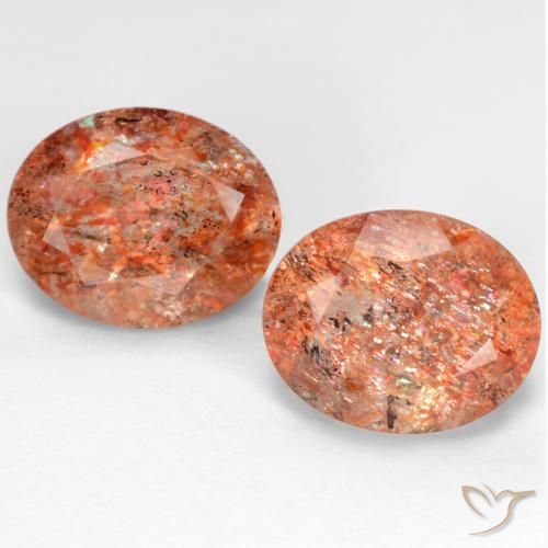 Achetez naturel 4,78ct orange pierre de soleil gems, coupe ovale, en provenance inde chez gemselect. en stock, livraison internationale!