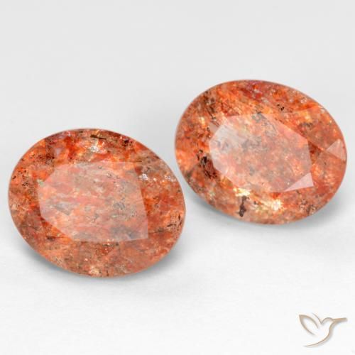 Achetez naturel 4,78ct orange pierre de soleil gems, coupe ovale, en provenance inde chez gemselect. en stock, livraison internationale!