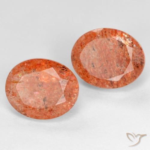 Shop natural 5.55ct Orange pamplemousse Pierre de soleil gems, ovale, from Inde at GemSelect. In stock, global shipping!