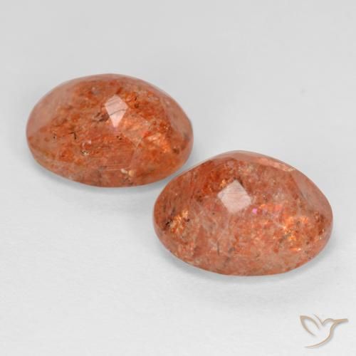 Shop natural 5.55ct Orange pamplemousse Pierre de soleil gems, ovale, from Inde at GemSelect. In stock, global shipping!