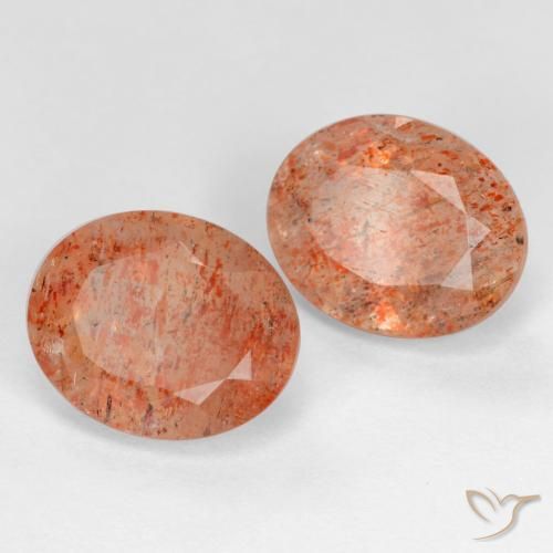 Shop natural 4.96ct Orange pamplemousse Pierre de soleil gems, ovale, from Inde at GemSelect. In stock, global shipping!