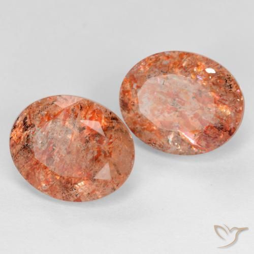 Shop natural 5.22ct Orange pamplemousse Pierre de soleil gems, ovale, from Inde at GemSelect. In stock, global shipping!