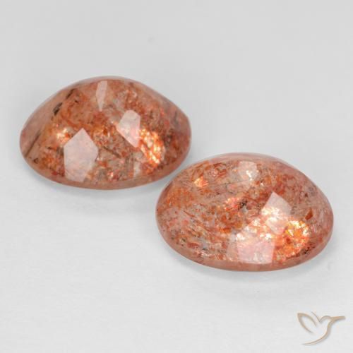 Shop natural 5.22ct Orange pamplemousse Pierre de soleil gems, ovale, from Inde at GemSelect. In stock, global shipping!