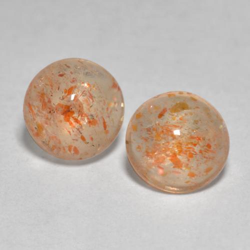 Achetez naturel 1,48ct orange pierre de soleil gems, coupe roude, en provenance inde chez gemselect. en stock, livraison internationale!