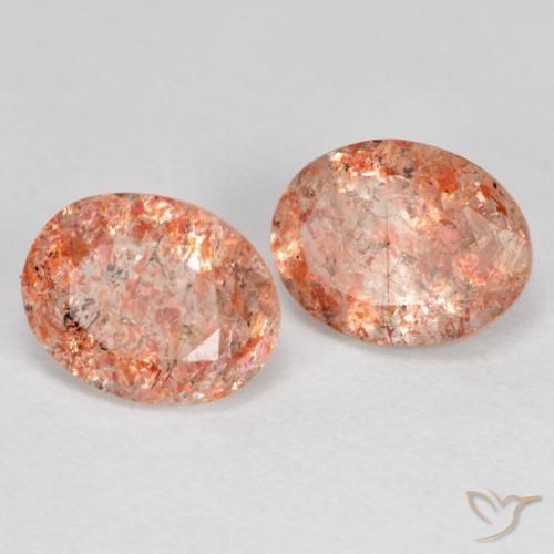 Shop natural 2.51ct Pêche Orange Pierre de soleil gems, ovale, from Inde at GemSelect. In stock, global shipping!