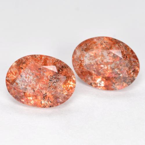 Achetez naturel 2.38ct Orange moyen Pierre de Soleil  gems, Coupe ovale, En provenance Inde chez GemSelect. En stock, livraison internationale!
