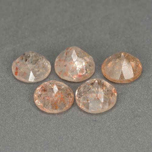 Achetez naturel 2.70ct Orange blanc Pierre de Soleil  gems, Coupe roude, En provenance Inde chez GemSelect. En stock, livraison internationale!