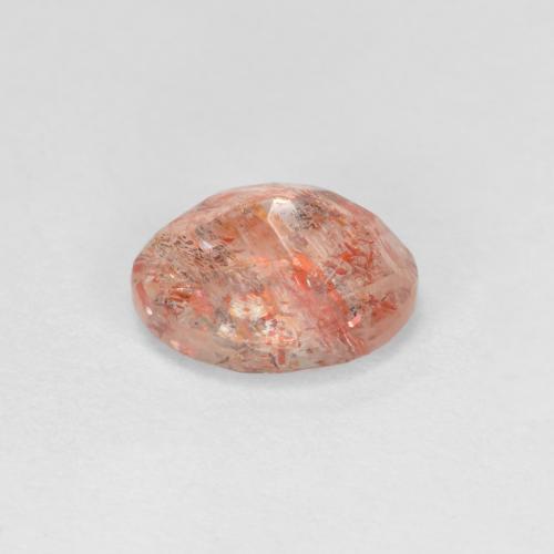 Pierre de Soleil  Orange gingembre naturelle Coupe ovale, 1.30 ct, Translucide