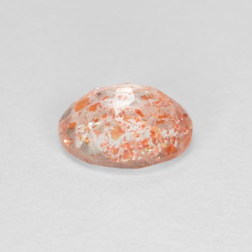 Pierre de Soleil  Orange gingembre naturelle Coupe ovale, 1.28 ct, Translucide