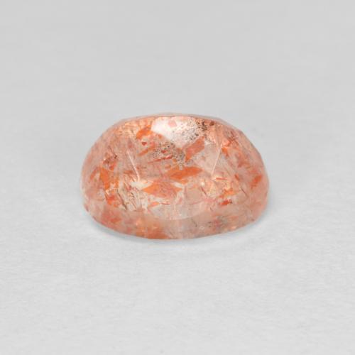 Pierre de soleil orange naturelle coupe ovale, 1,53 ct, translucide