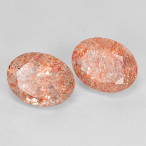 Achetez naturel 2,86ct orange pierre de soleil gems, coupe ovale, en provenance inde chez gemselect. en stock, livraison internationale!