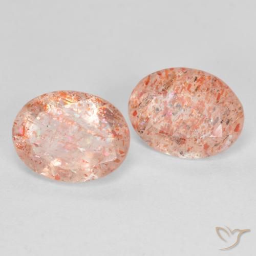 Shop natural 2.26ct Orange clair Pierre de soleil gems, ovale, from Inde at GemSelect. In stock, global shipping!