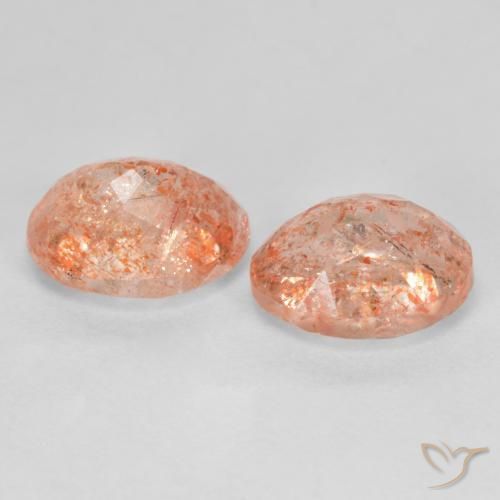 Achetez naturel 2,85ct orange pierre de soleil gems, coupe ovale, en provenance inde chez gemselect. en stock, livraison internationale!