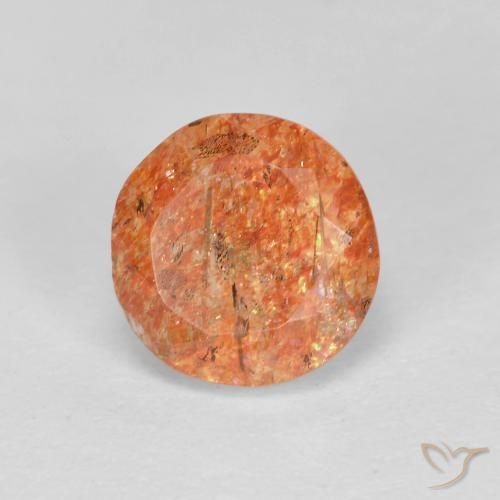 Pierre de soleil Orange gingembre naturelle Tour, 1.33 ct, Translucide