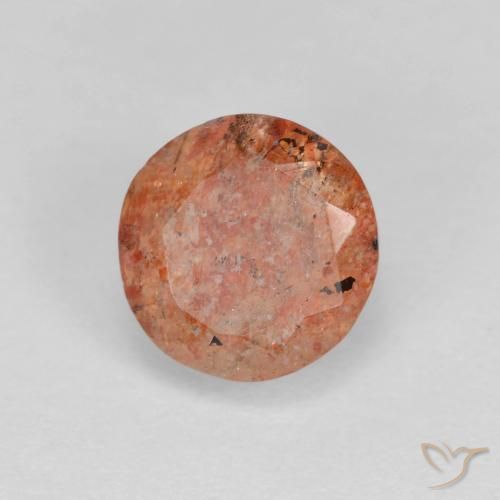 Pierre de soleil Orange chaud naturelle Tour, 1.45 ct, Translucide
