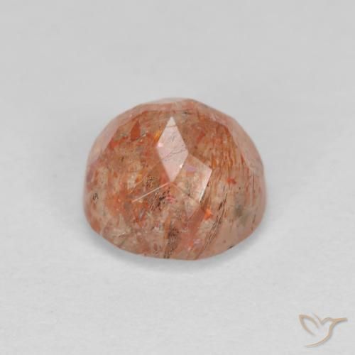 Pierre de soleil Orange chaud naturelle Tour, 1.45 ct, Translucide
