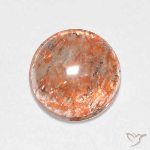 1.98ct Naturel Orange rougeâtre Pierre de soleil, Tour, Translucide