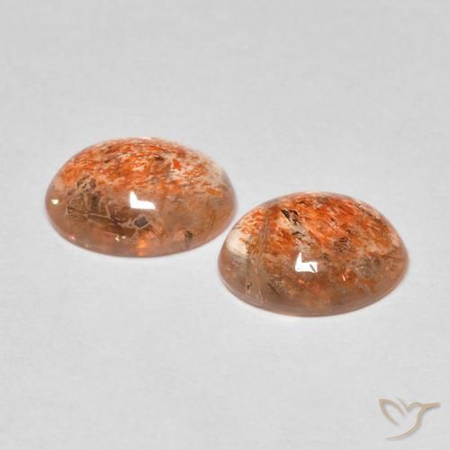 Shop natural 3.14ct Orange chaud Pierre de soleil gems, ovale, from Inde at GemSelect. In stock, global shipping!