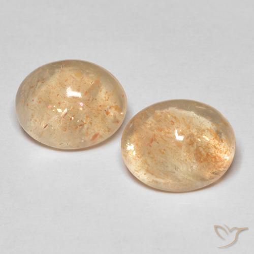 Shop natural 5.18ct Orange pêche léger Pierre de soleil gems, ovale, from Inde at GemSelect. In stock, global shipping!