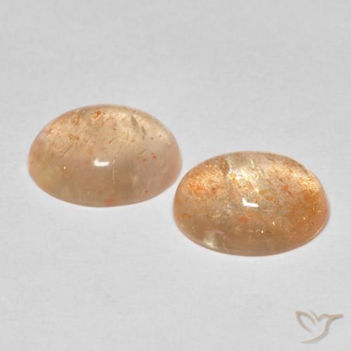 Shop natural 5.18ct Orange pêche léger Pierre de soleil gems, ovale, from Inde at GemSelect. In stock, global shipping!