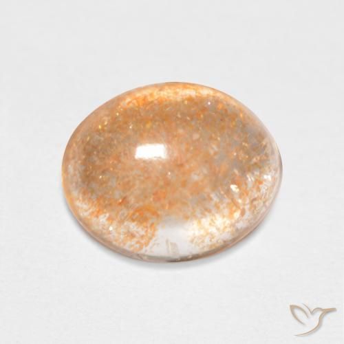 2.01ct Naturel Medium Light-Orange Pierre de soleil, ovale, Translucide