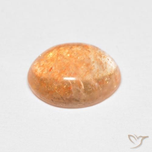 Pierre de soleil Medium Light-Orange naturelle ovale, 2.01 ct, Translucide