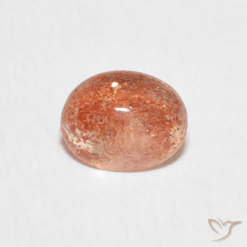 0.81ct Naturel Orange pamplemousse Pierre de soleil, ovale, Translucide