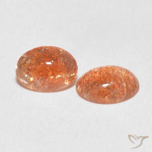 Shop natural 1.69ct Orange pamplemousse Pierre de soleil gems, ovale, from Inde at GemSelect. In stock, global shipping!