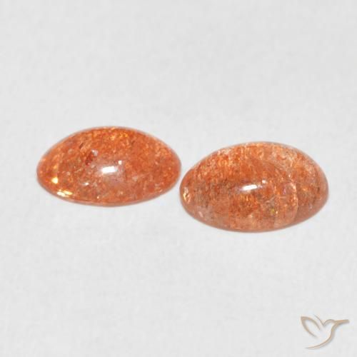 Shop natural 1.69ct Orange pamplemousse Pierre de soleil gems, ovale, from Inde at GemSelect. In stock, global shipping!