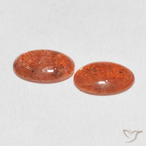 Shop natural 1.58ct Orange rougeâtre Pierre de soleil gems, ovale, from Inde at GemSelect. In stock, global shipping!