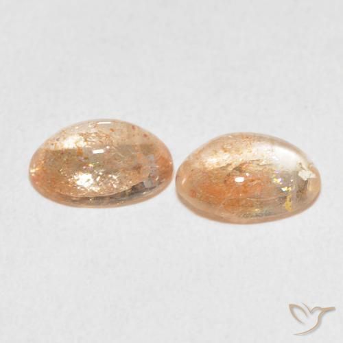 Shop natural 2.29ct Orange pêche léger Pierre de soleil gems, ovale, from Inde at GemSelect. In stock, global shipping!