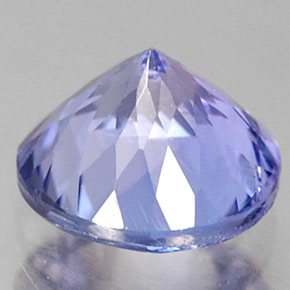Tanzanite bleue naturelle coupe roude, 0,75 ct, VS