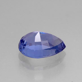 Tanzanite Violet Bleu naturelle En forme de poire, 1.67 ct, VVS-VS