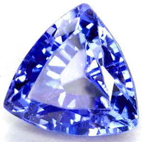 Tanzanite bleue naturelle trillion, 1,31 ct, VVS-VS