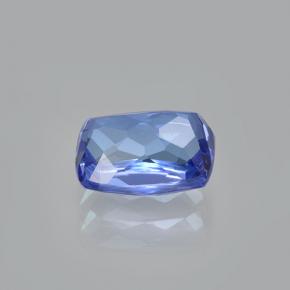 Tanzanite bleue naturelle coupe coussin, 1,63 ct, VS
