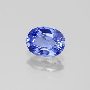 Tanzanite violet naturelle coupe ovale, 0,77 ct, VVS